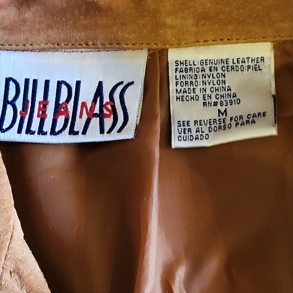 Bill Blass Jeans vtg suede leather pants and vest size 8 - Picture 8 of 12